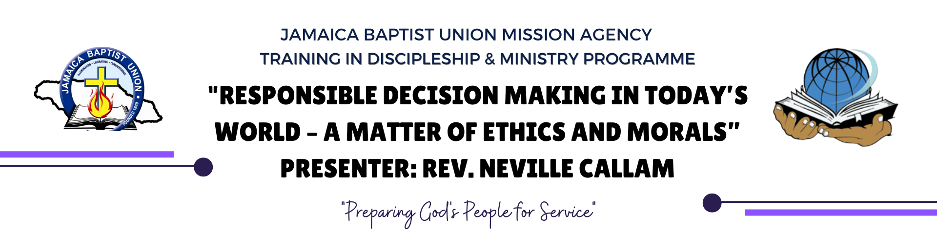 You are currently viewing Training in Discipleship and Ministry Programme (TDM) “Responsible Decision Making in Today’s World – A Matter of Ethics and Morals”