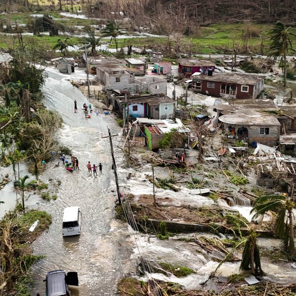 Roads have turned into rivers, St. Elizabeth